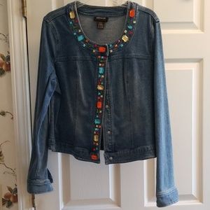 Denim Jacket with Bling